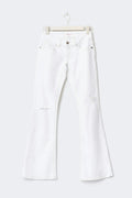 14+ low rise flare jeans tall - Blanc