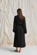 Balloon sleeve loungewear robe - Noir