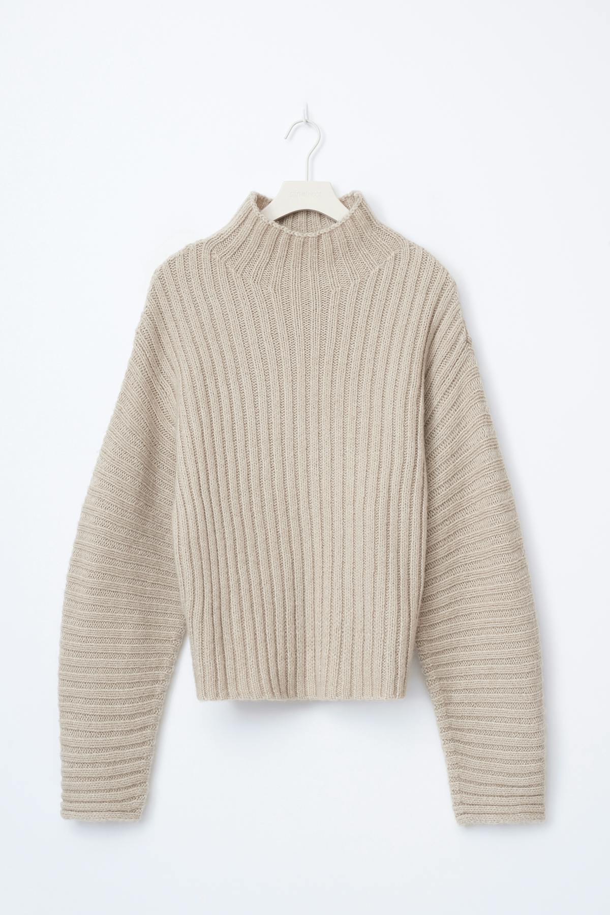 Chunky turtleneck knit sweater - Pure c