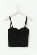 14+ lace corset top - Noir