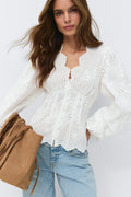 Balloon sleeve blouse - Blanc
