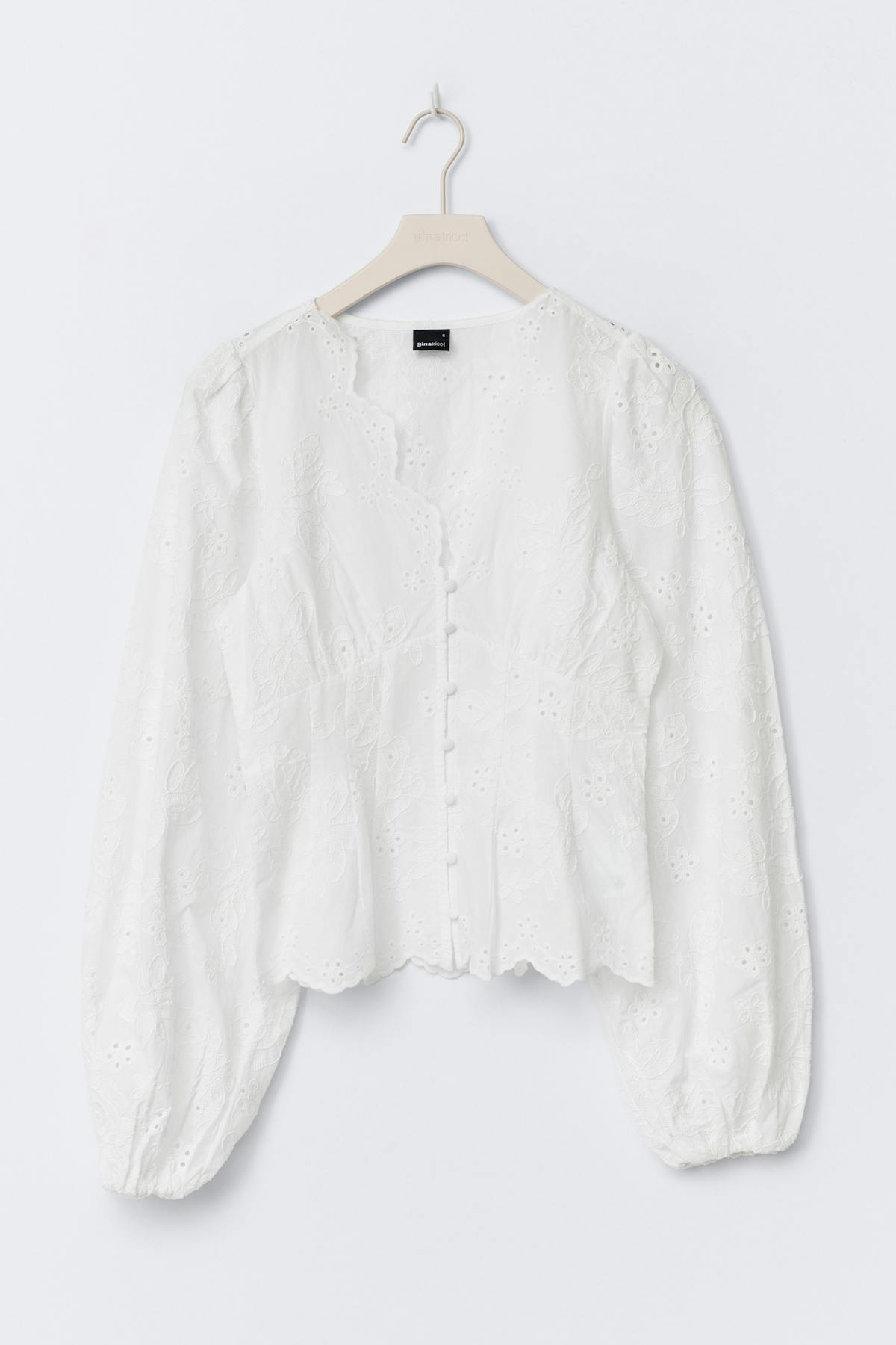 Balloon sleeve blouse - Blanc