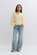 Balloon sleeve blouse - Jaune