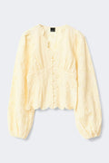 Balloon sleeve blouse - Jaune