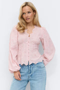 Balloon sleeve blouse - Blanc