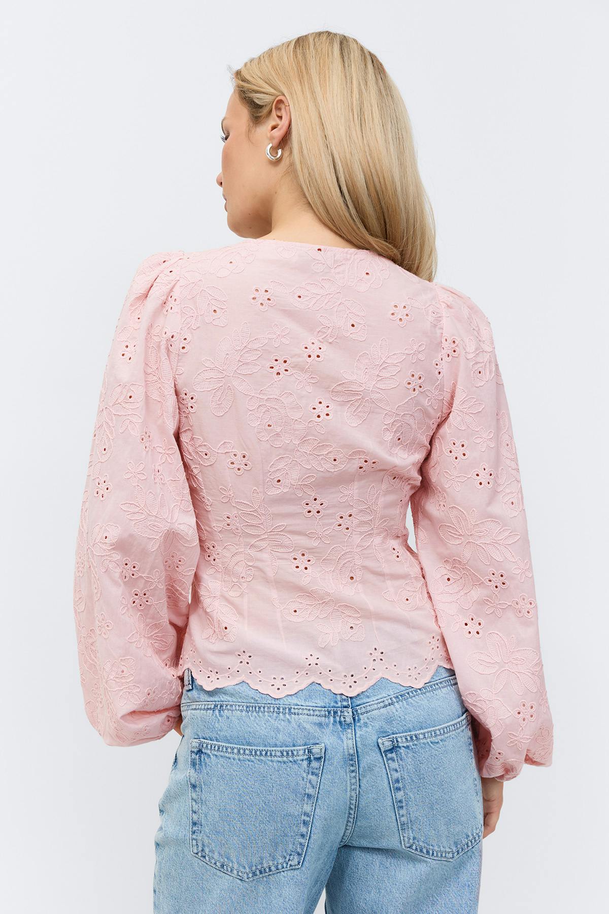 Balloon sleeve blouse - Rose