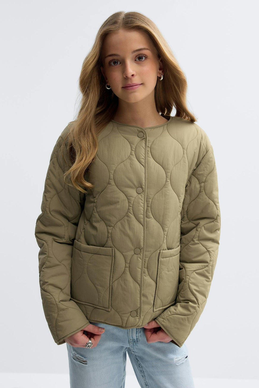 Y quilted jacket - Vert