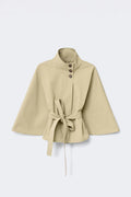 14+ belted trench cape - Vert