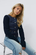 14+ padded rib jacket - Bleu marine