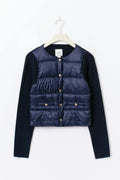 14+ padded rib jacket - Bleu marine
