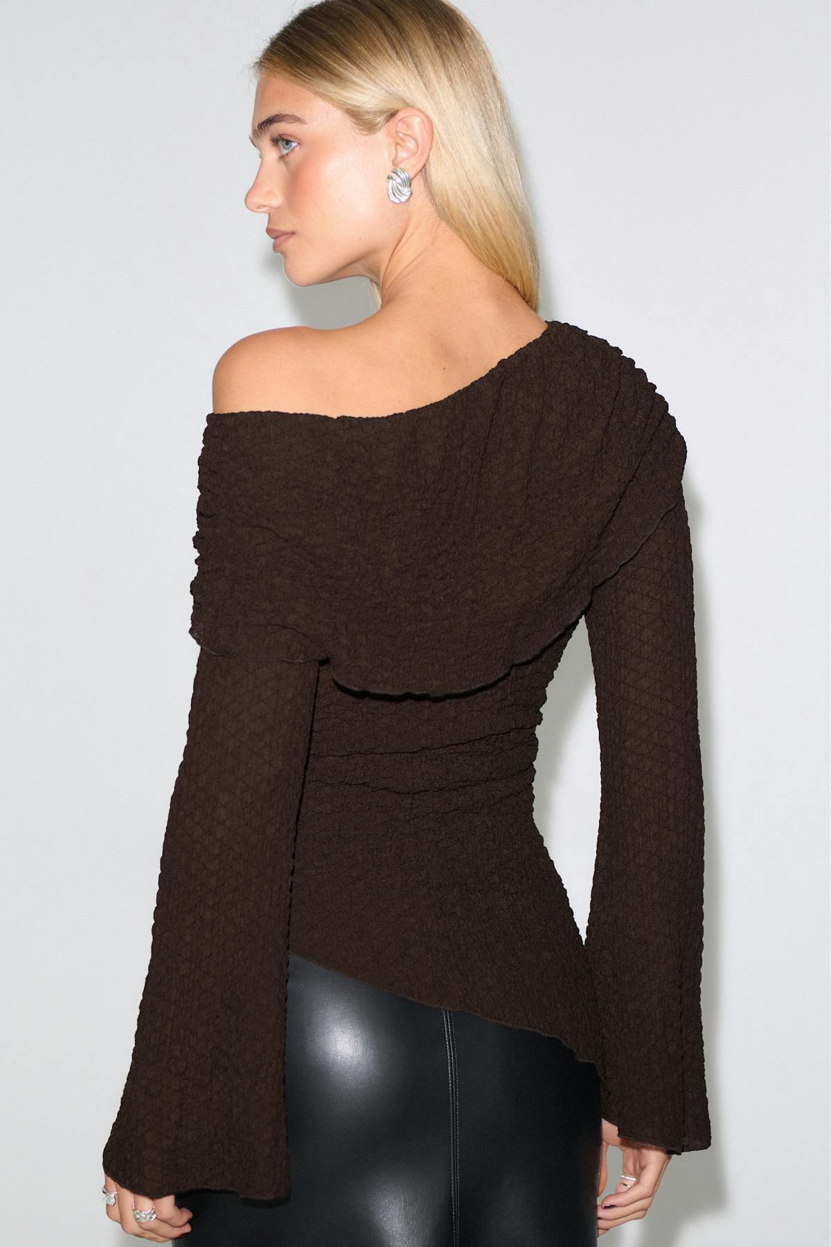 Draped textured top - Java