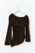 Draped textured top - Java