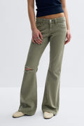 Y one knee destroy jeans - Bleu clair