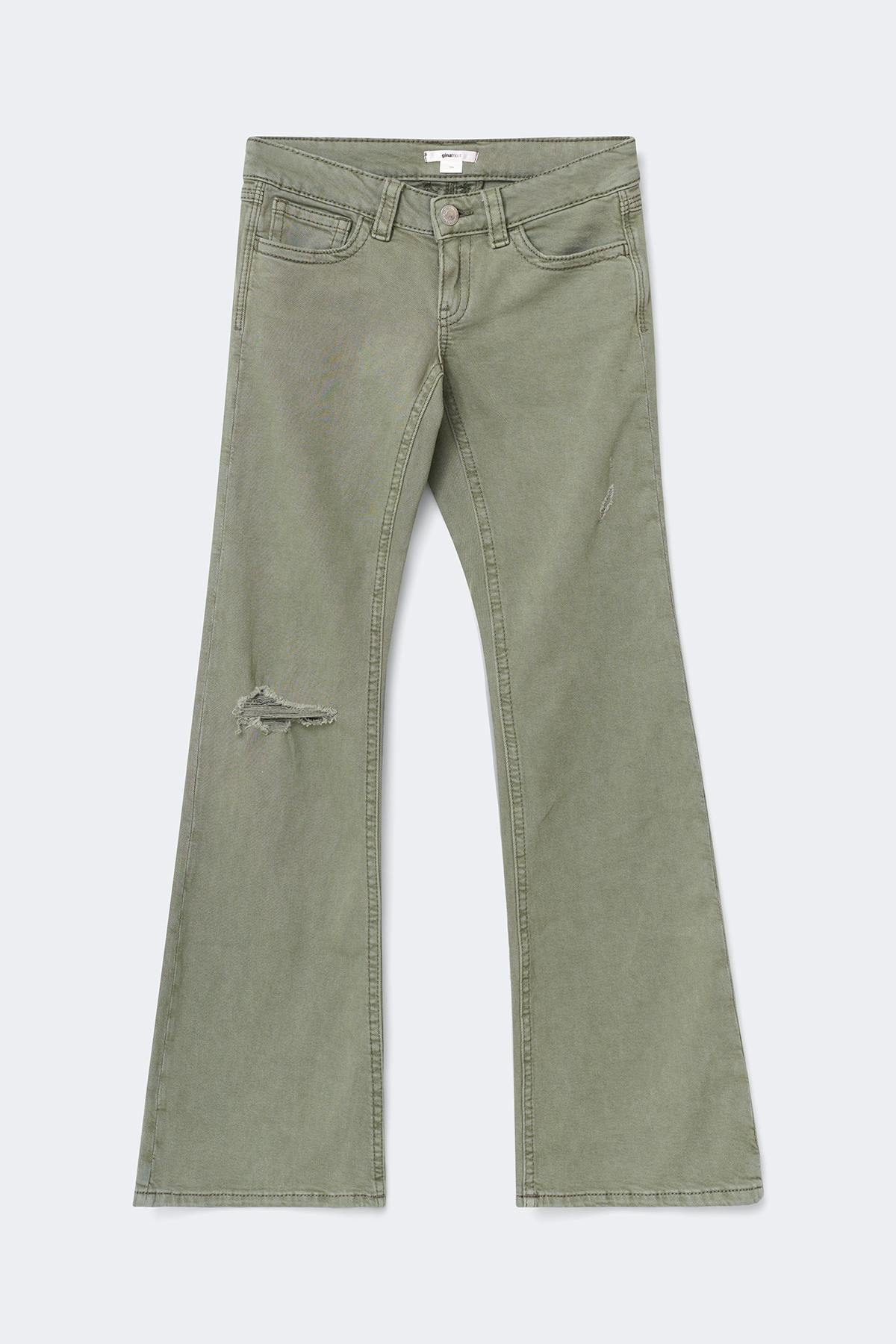 Y one knee destroy jeans - Bleu clair