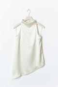 Halterneck tunic top - Creme