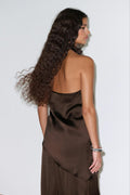 Halterneck tunic top - Creme