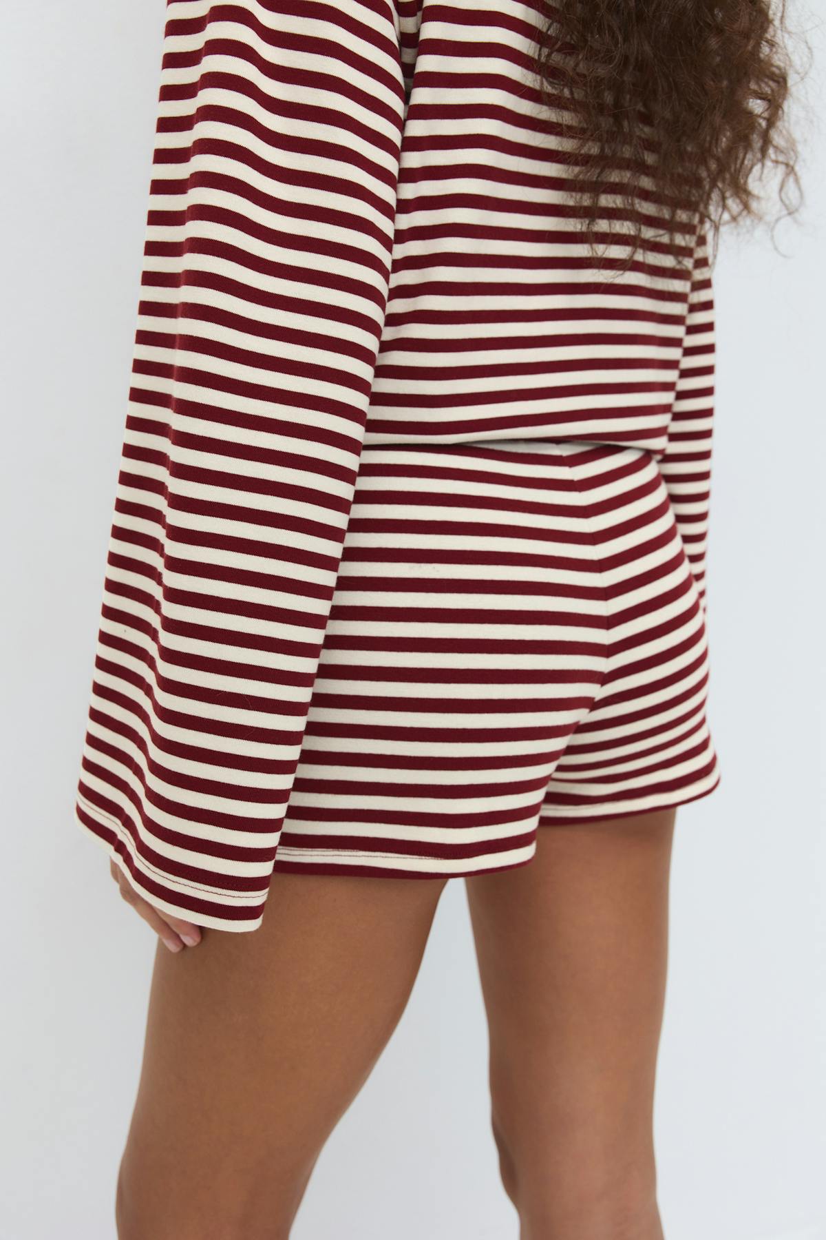 Drawstring shorts - Pomegranate