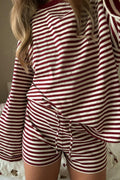 Drawstring shorts - Falcon stripe