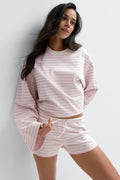 Drawstring shorts - Rose clair