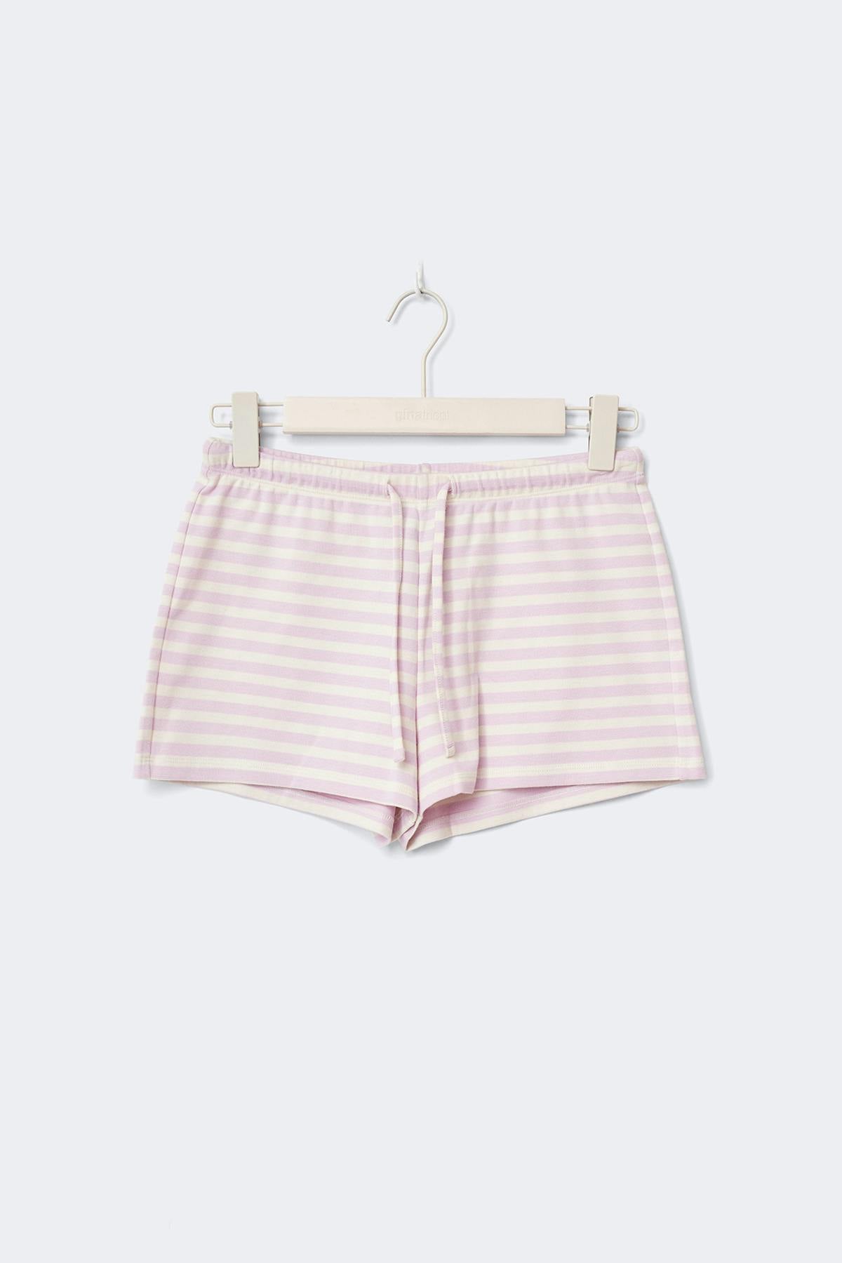 Drawstring shorts - Rose clair