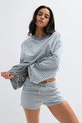 Drawstring shorts - Rose clair