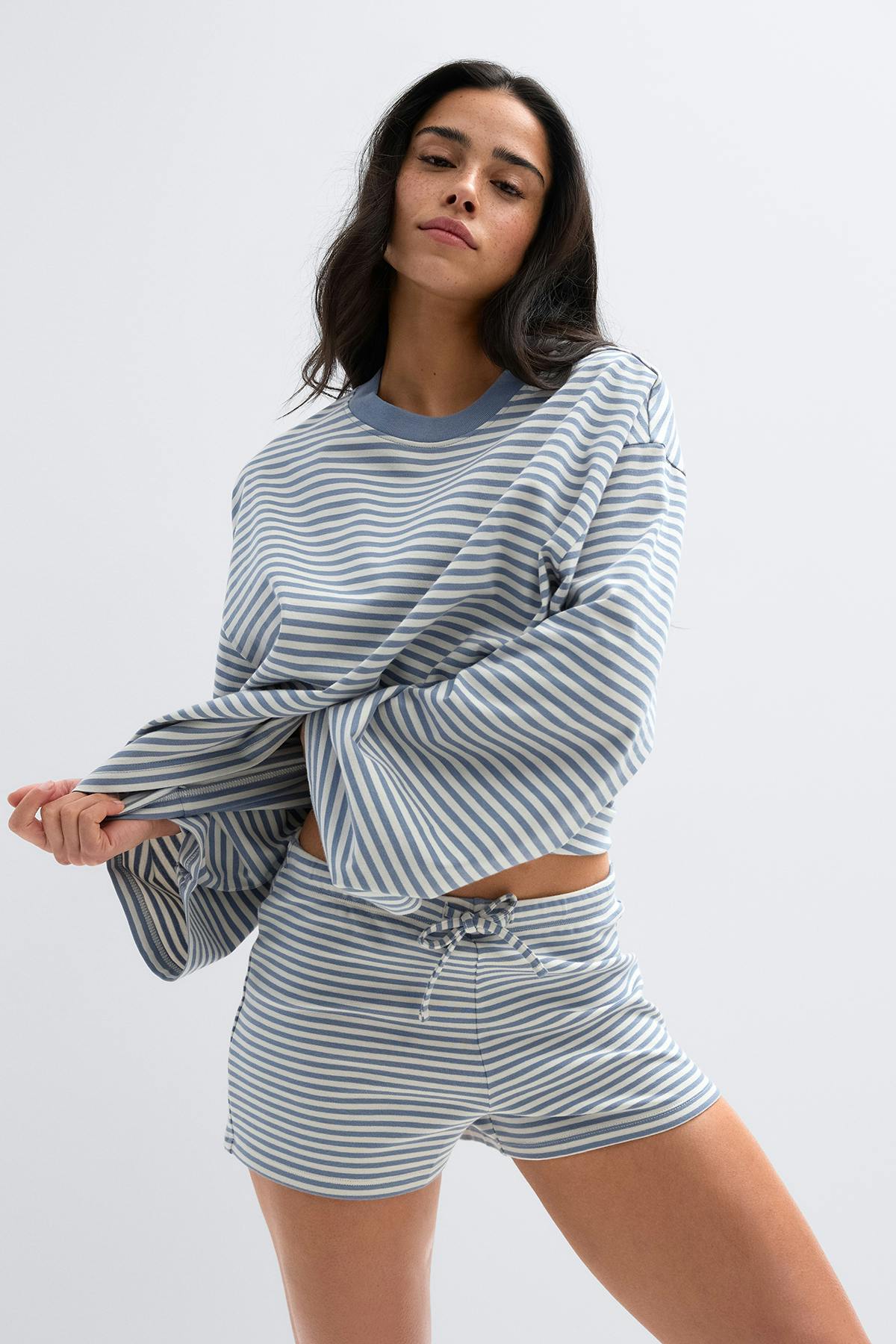 Drawstring shorts - Rose clair