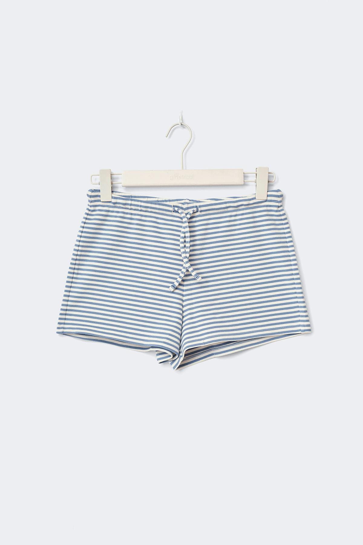 Drawstring shorts - Orchid stripe