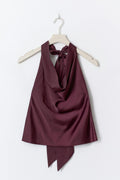 14+ halterneck top - Rouge foncé