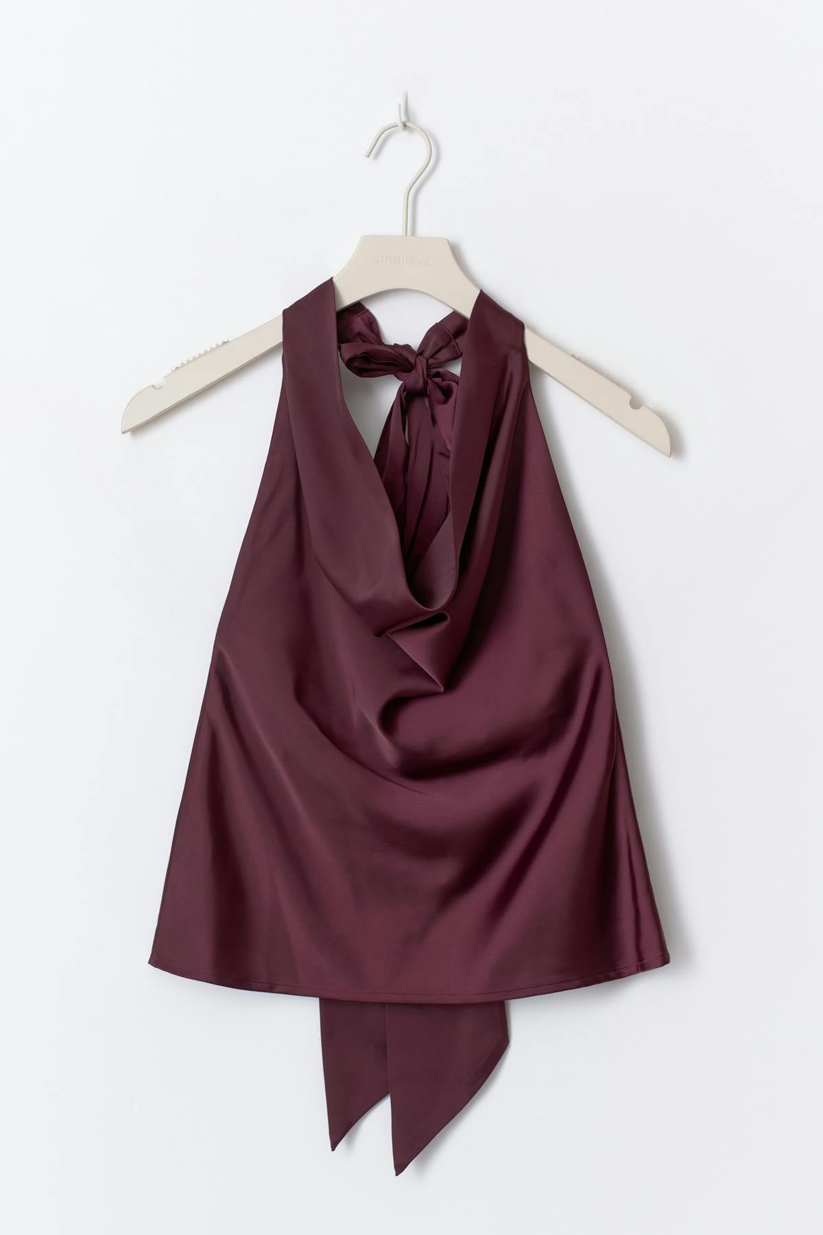 14+ halterneck top - Rouge foncé