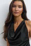 14+ halterneck top - Noir