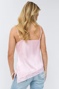 14+ lace insert singlet - Pale lilac