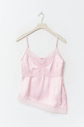 14+ lace insert singlet - Pale lilac