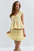 14+ sol blouse - Yellow dot