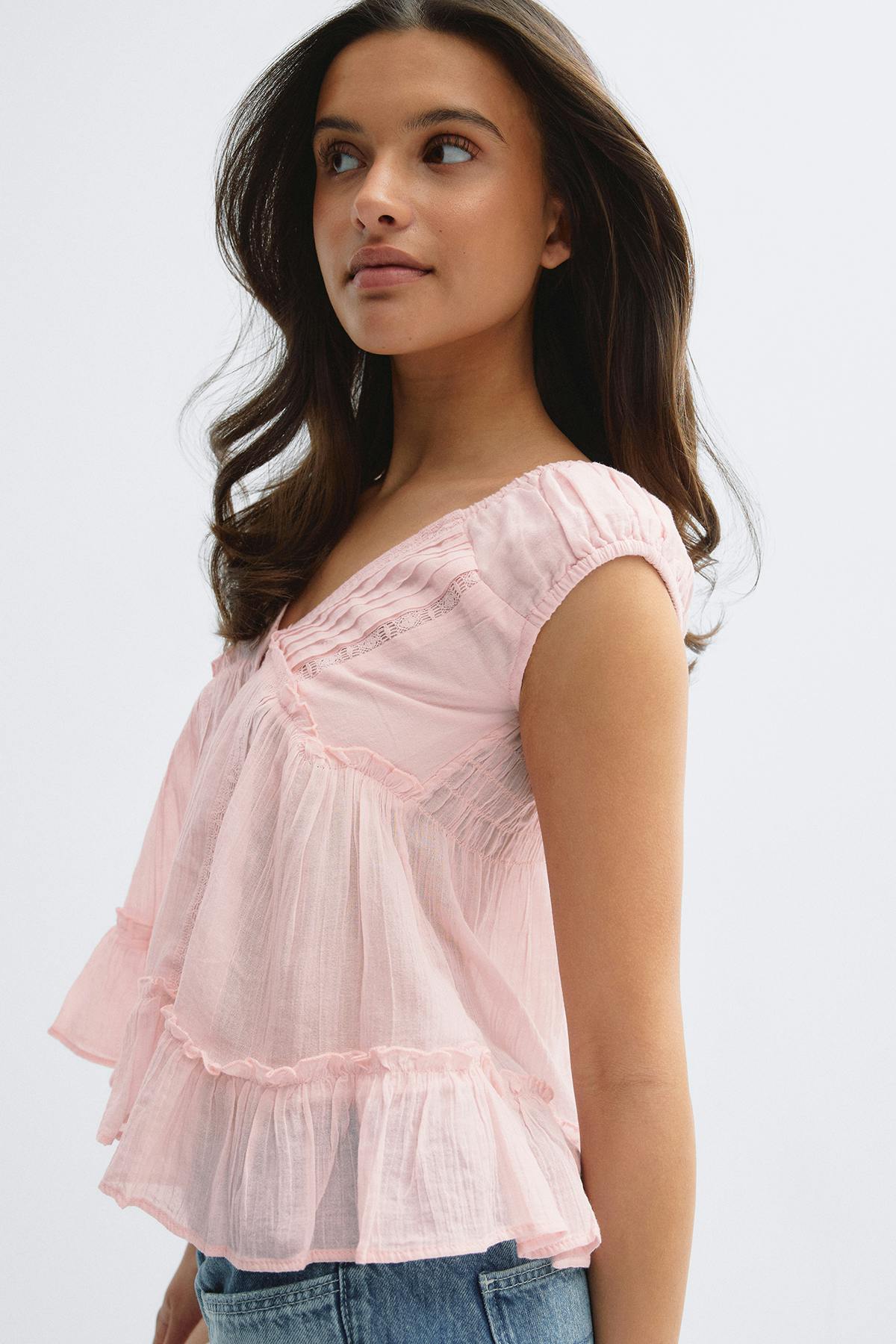 14+ sol blouse - Blanc