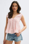 14+ sol blouse - Blanc