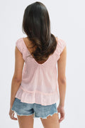 14+ sol blouse - Blanc
