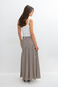 Dropped waist skirt - Blanc cassé