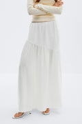 Dropped waist skirt - Creme