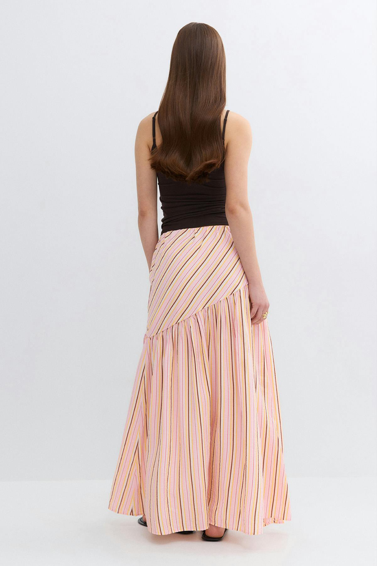 Dropped waist skirt - Blanc
