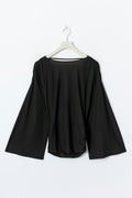 Draped back top - Noir