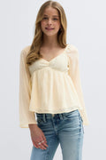Y heart shape blouse - Afterglow