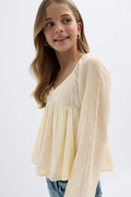 Y heart shape blouse - Afterglow