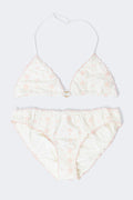 Y flounce bikini set - Rose