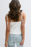 14+ tie singlet - Blanc