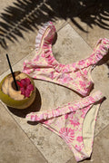 Y grace ruffle bikini set - Yellow solei