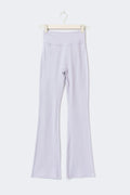 Tall ruched flare yoga tights - Dusty purple