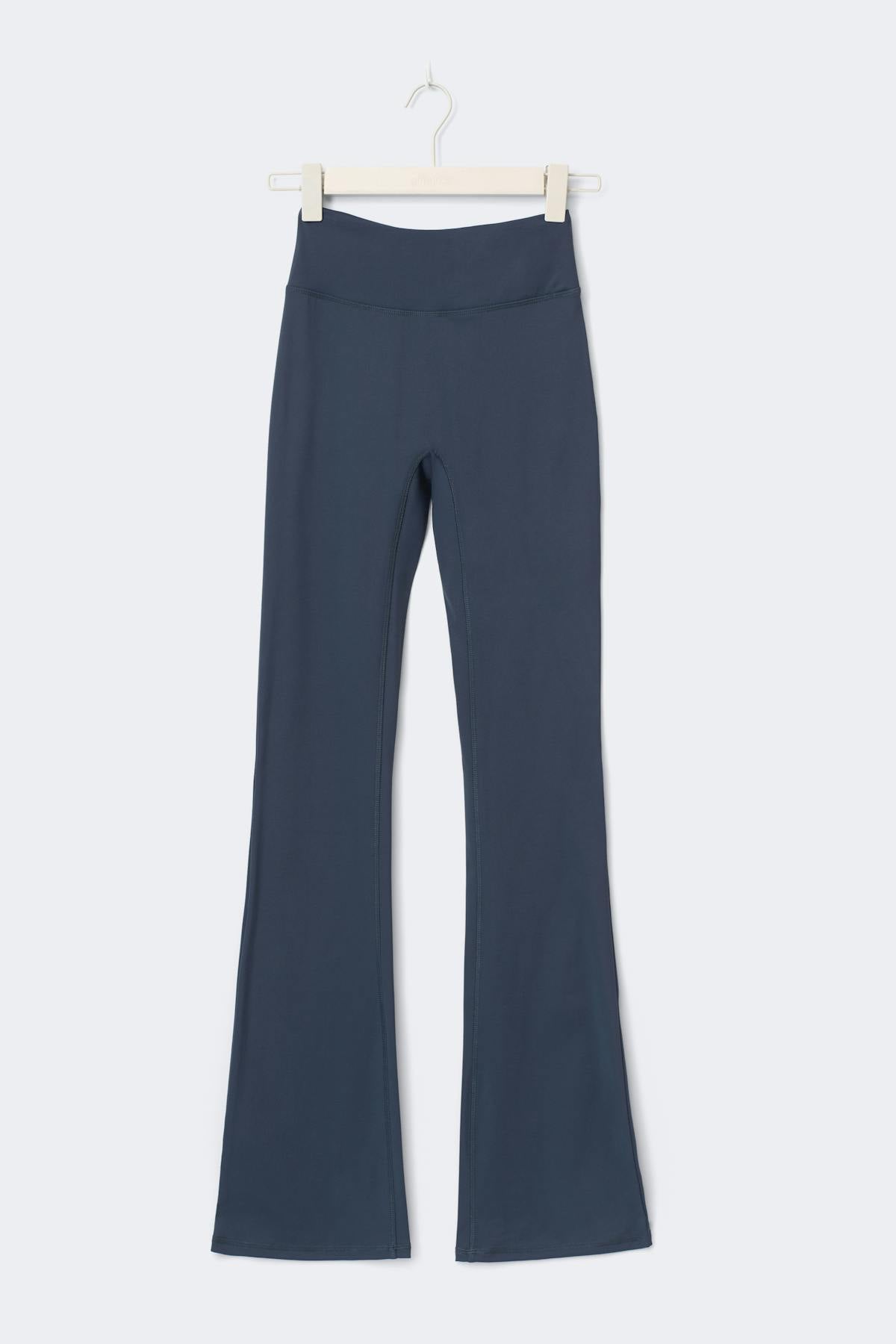 Tall ruched flare yoga tights - Dusty purple