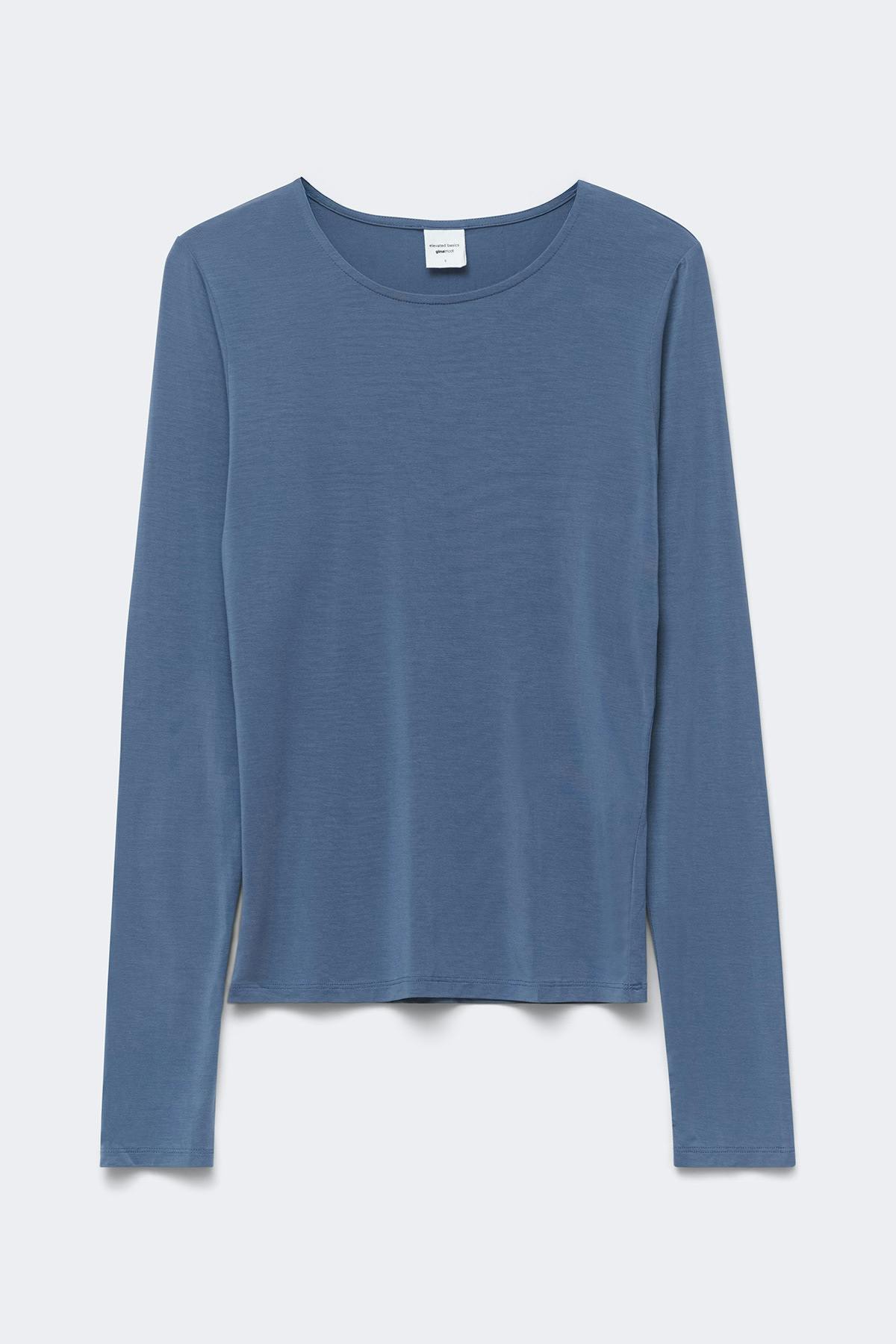 Slim fit long sleeve top - Noir