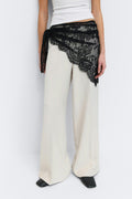 Lace hip scarf - Noir