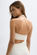 Yoga halterneck top - Noir